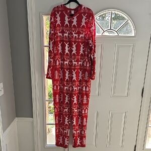 Red Christmas Onesie Pajamas